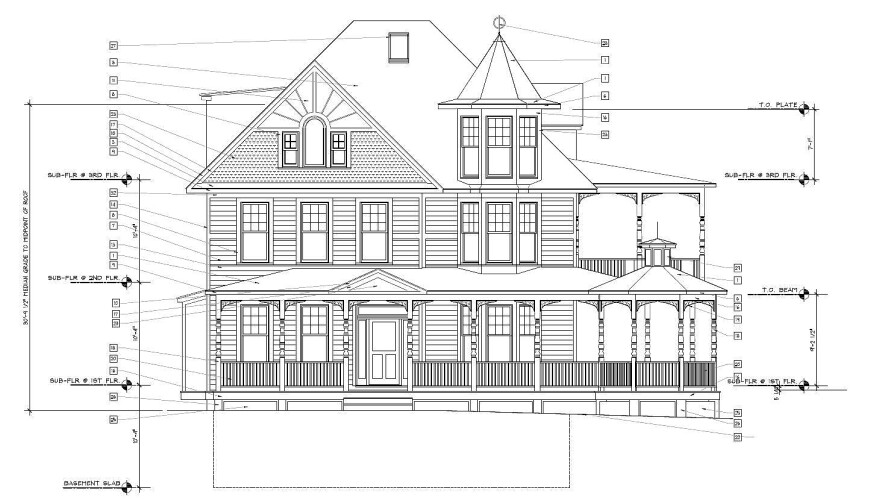Proposed Front (East) Elevation
