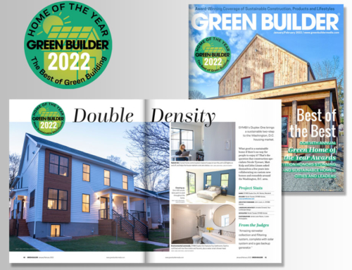WINNER! Green Builder Magazine’s Multifamily Green Home of the Year 2022 – Symbi Duplex One